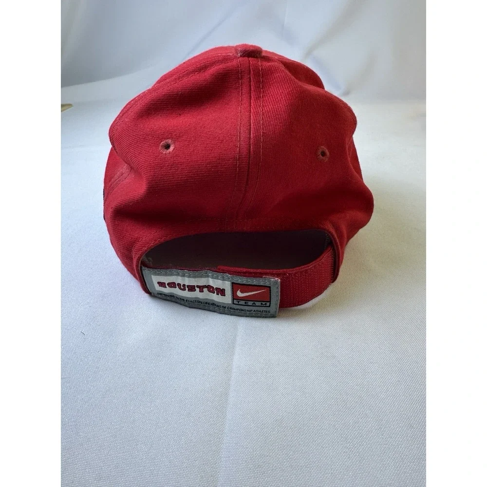 Vintage‎ University Of Houston Red Nike Team Hat - Adjustable Strap - One Size